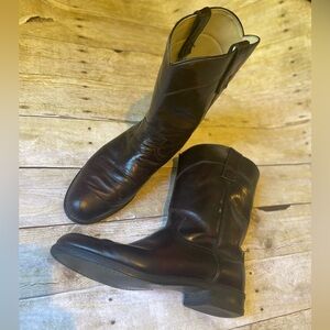 Vintage TEXAS Mens Leather Boots, All American Made. 11 D